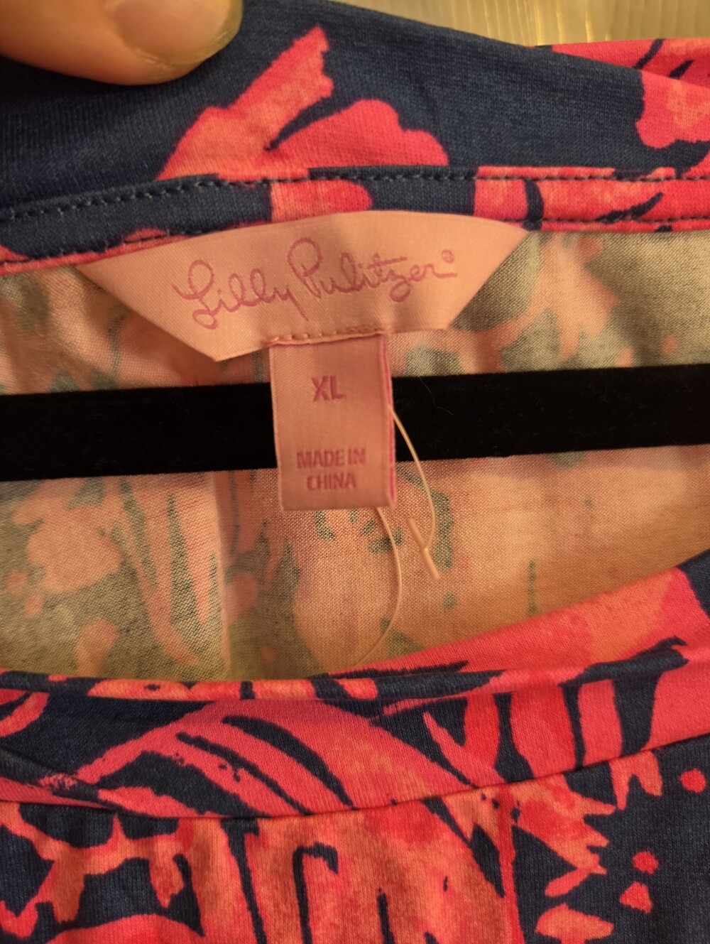 Lilly Pulitzer "Lowe" Shift Dress in Indigo Night Caw — Size XL - Picture 2 of 5